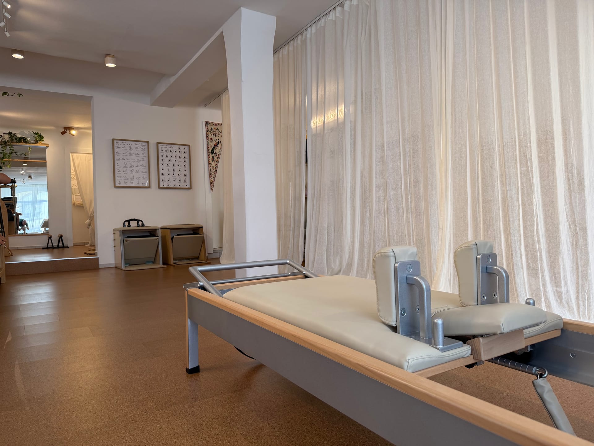 Sala del estudio Paquita Pilates en Stuttgart-Ost con Reformer