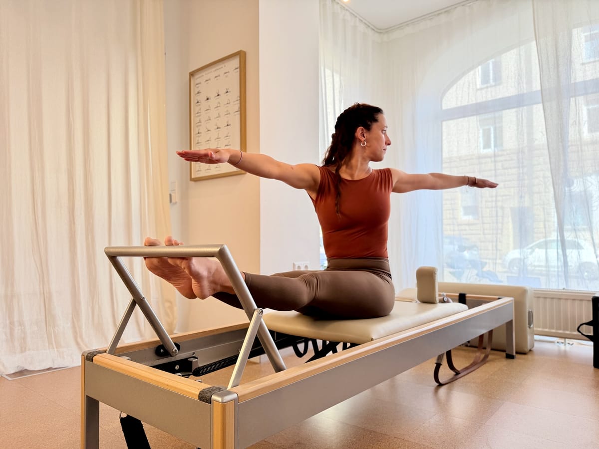 Trabajo clásico en el Reformer en Paquita Pilates en Stuttgart